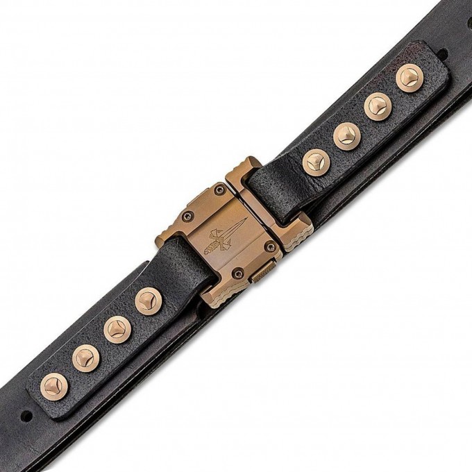 Ремень MARFIONE CUSTOM APIS BELT BLACK WATER BUFFALO MT_Apis Belt black water