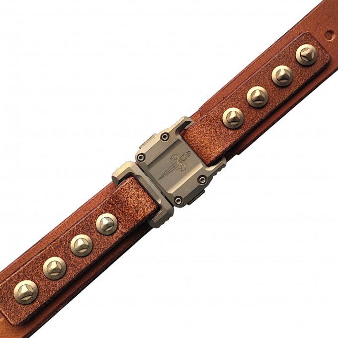 Ремень MARFIONE CUSTOM APIS BELT BROWN WATER BUFFALO MT_Apis Belt brown water